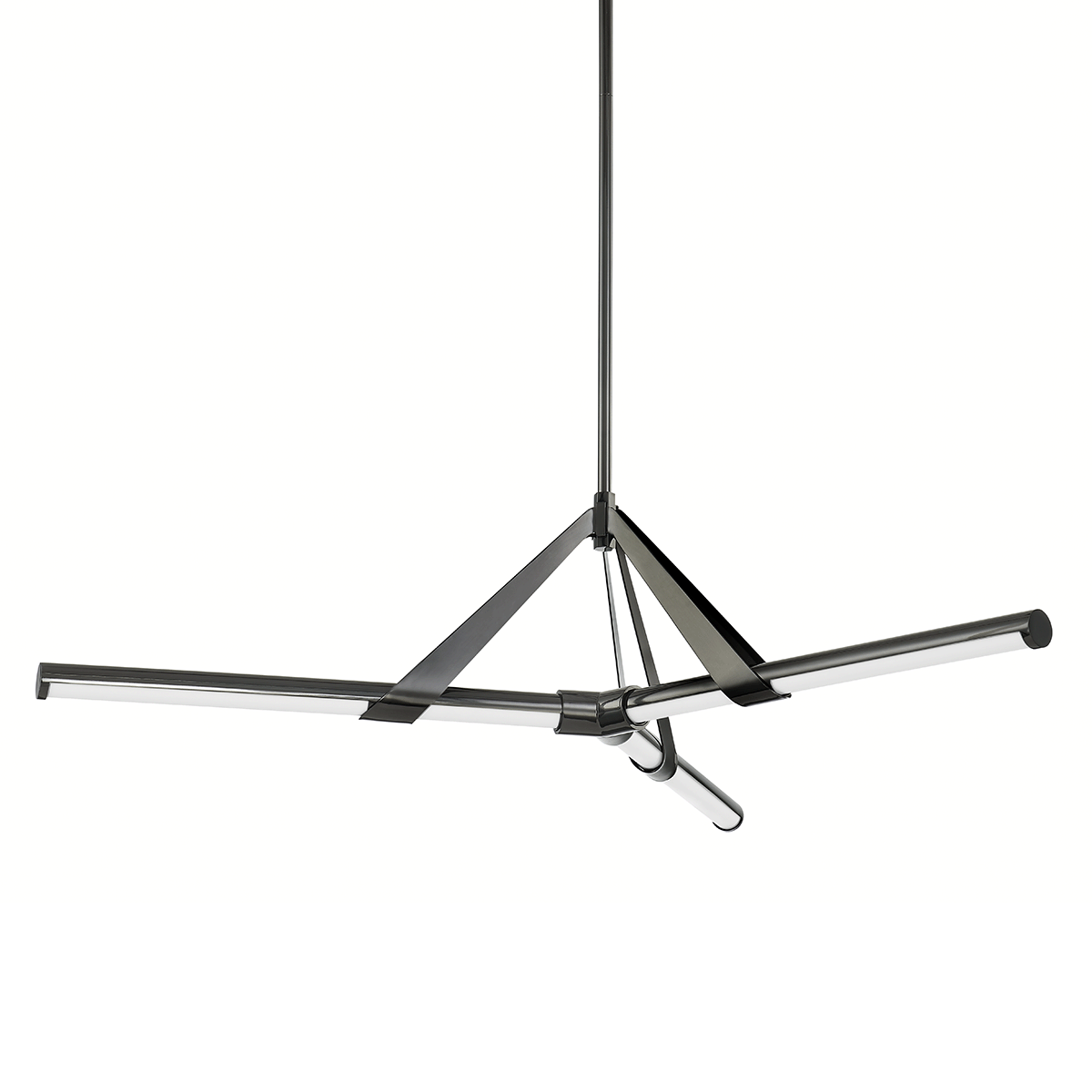 Jonas 3 Light Chandelier-Hudson Valley-HVL-3046-BLNK-ChandeliersBlack Nickel-2-France and Son