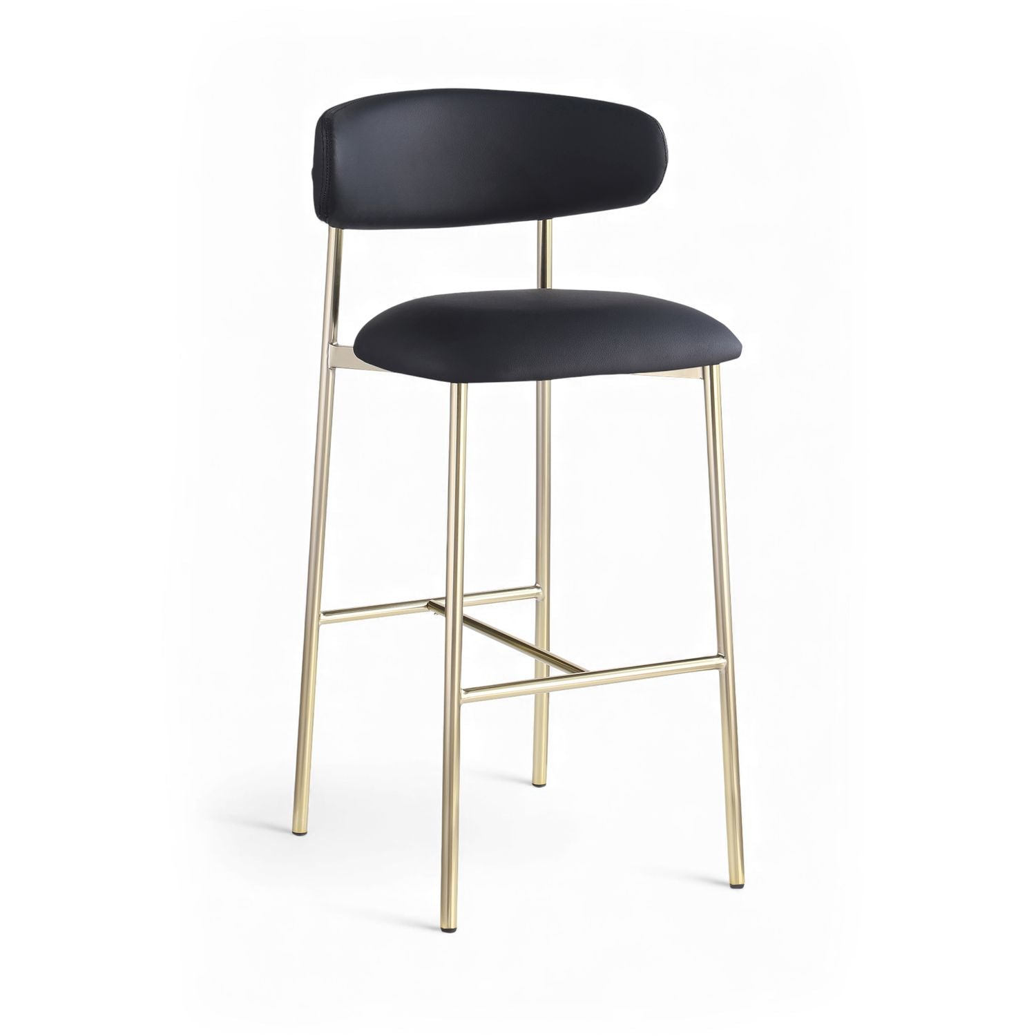 Lupita Vegan Leather Upholstered Bar Stool