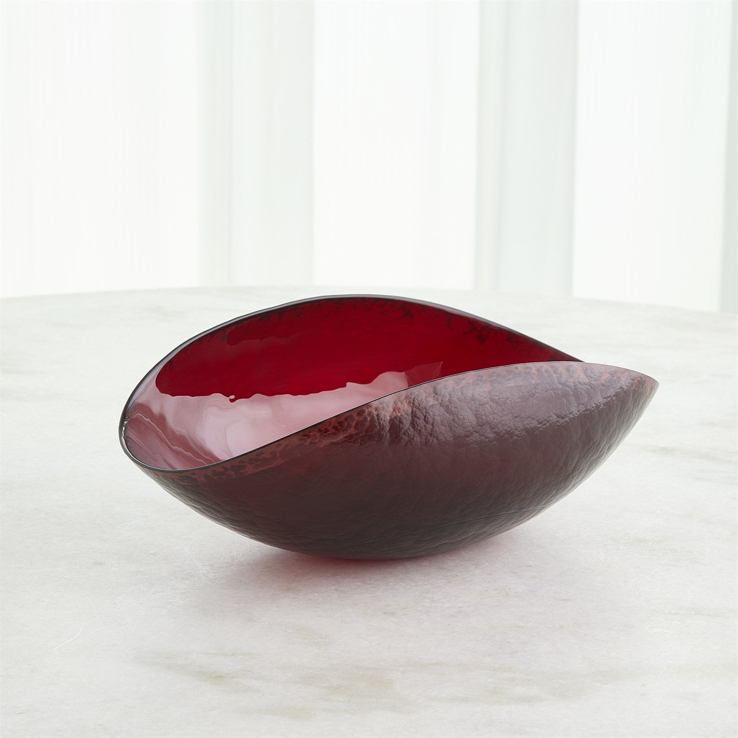 Folded Bowl-Deep Red