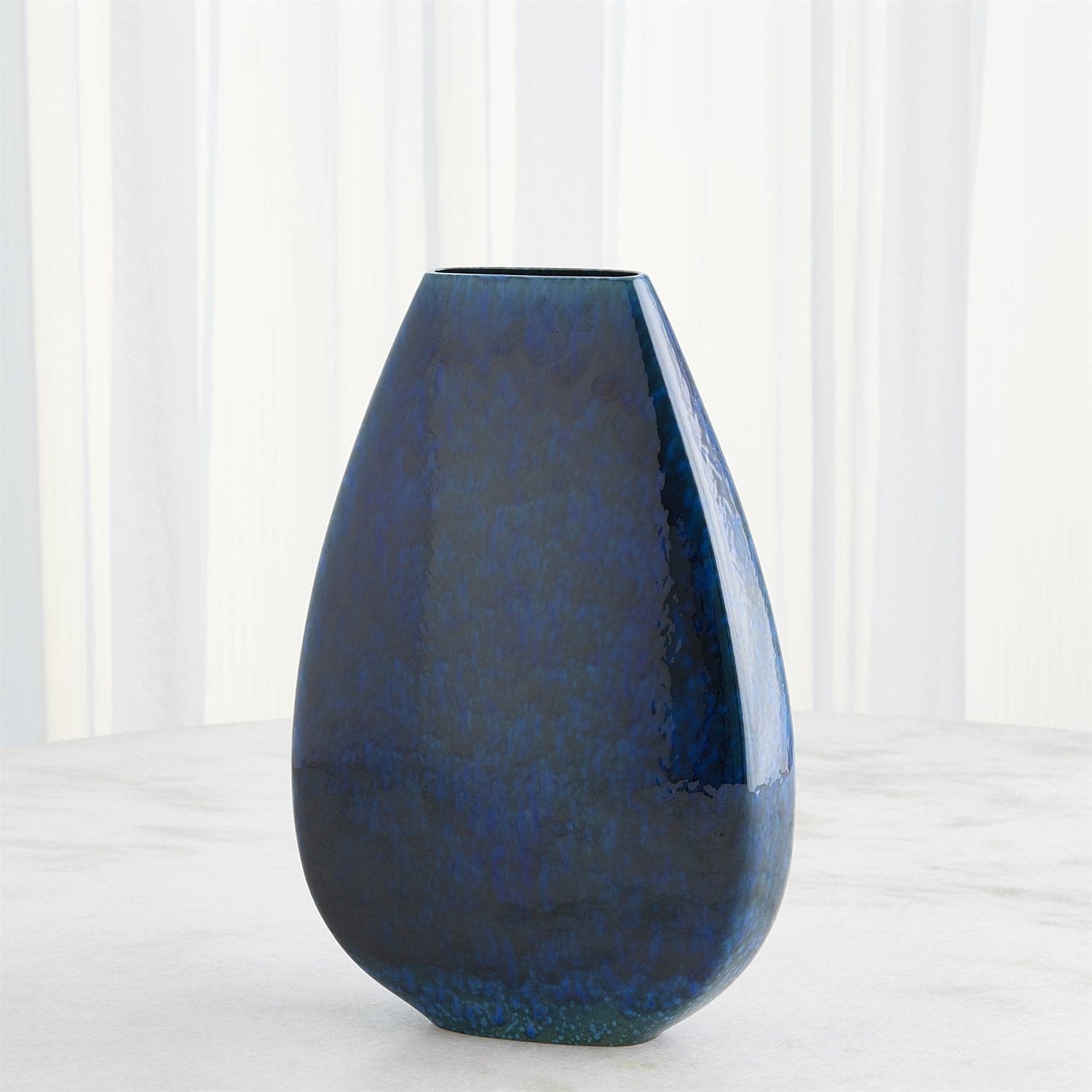 Giant Teardrop Vase-Cobalt