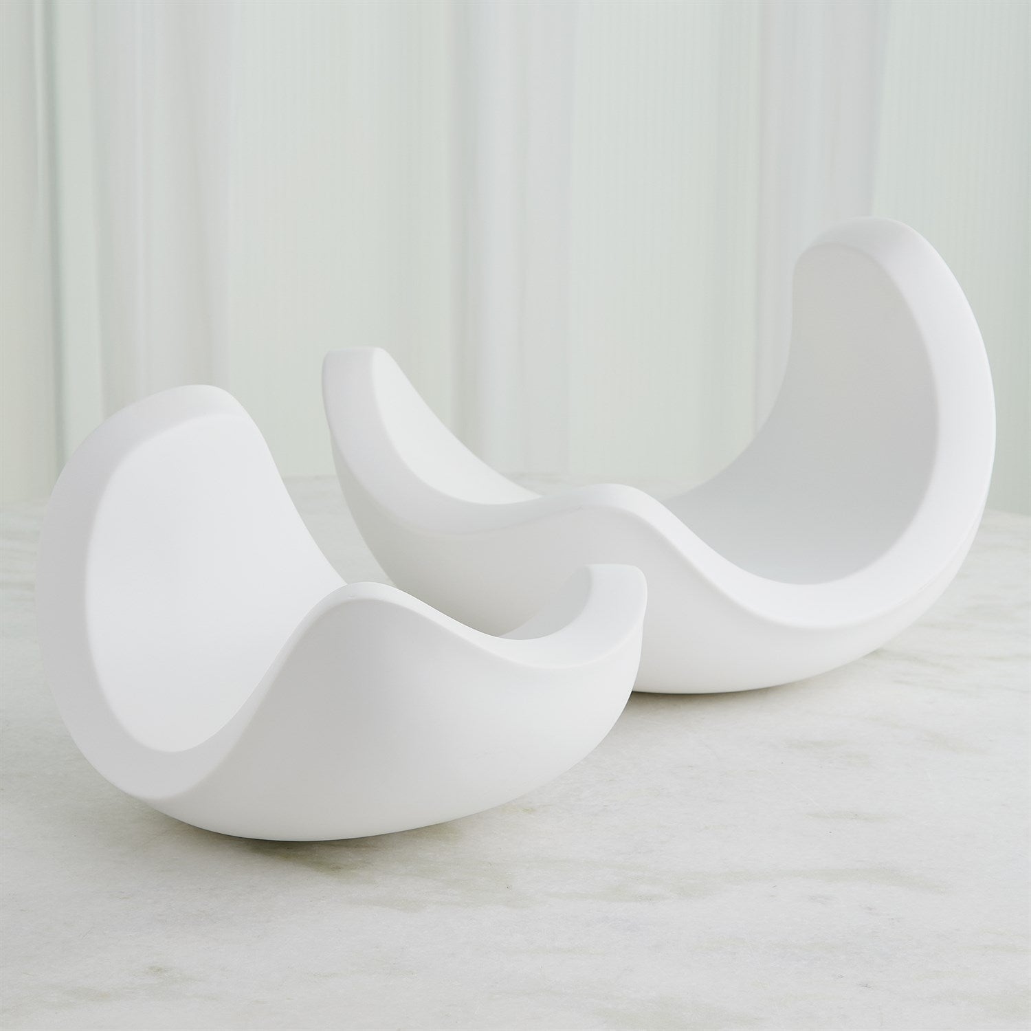 Curl Bowl-Matte White