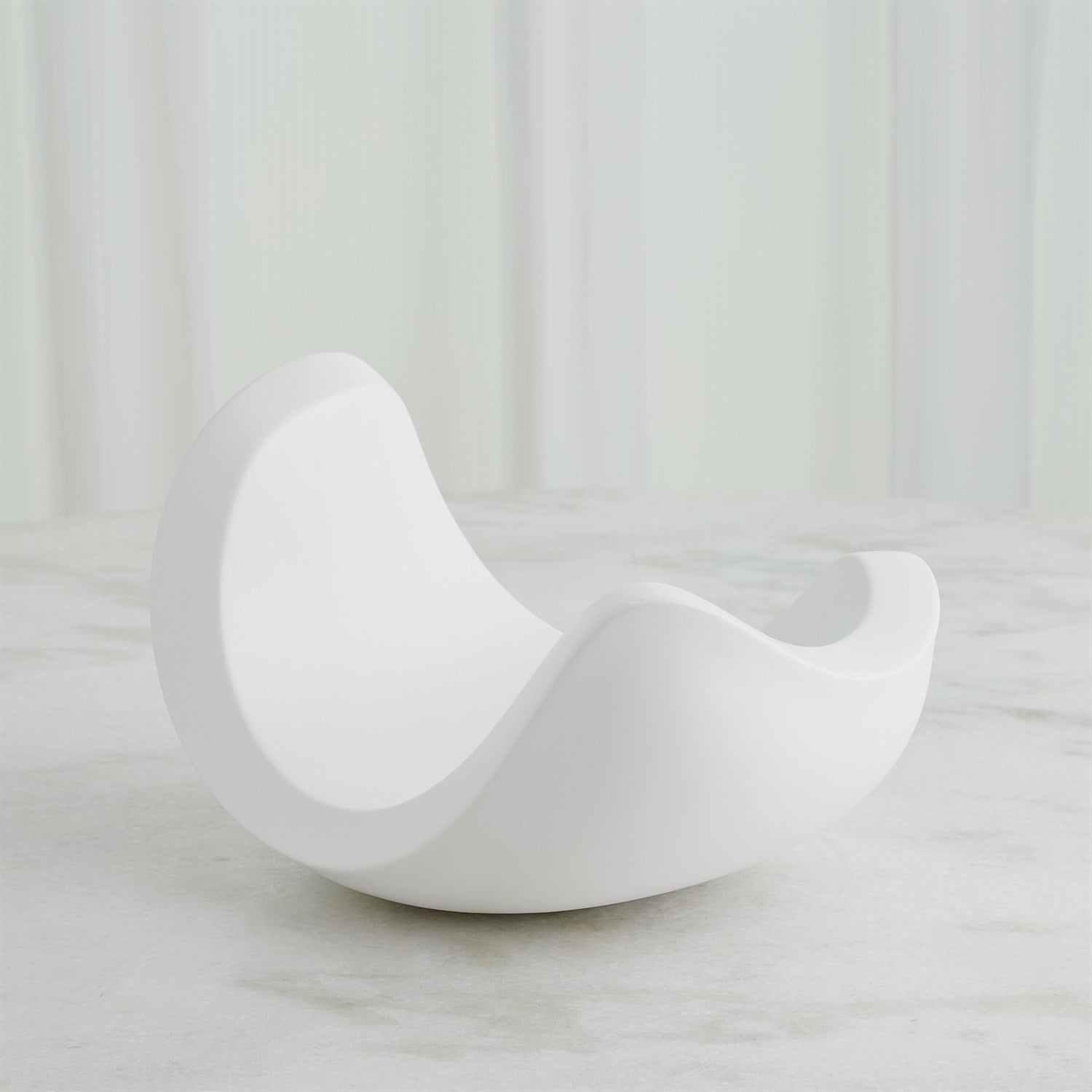 Curl Bowl-Matte White