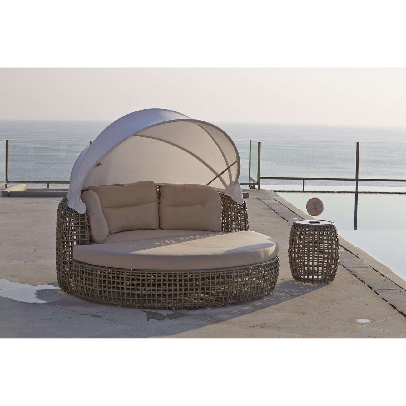 Dynasty Daybed by Skyline Design-Skyline Design-SKYLINE-22467-KM-Set-Outdoor DaybedsKubu Mushroom-3-France and Son