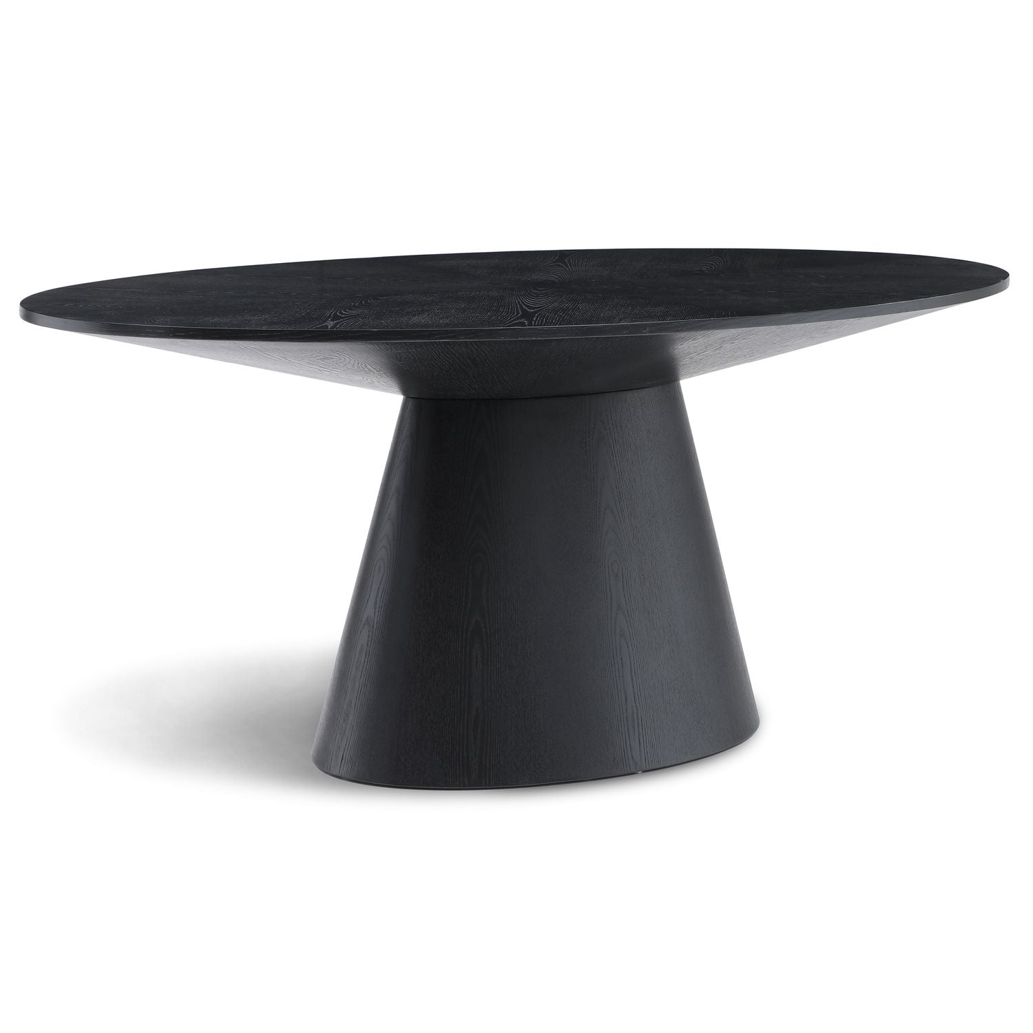 Gavin Oak Veneer Dining Table — Black