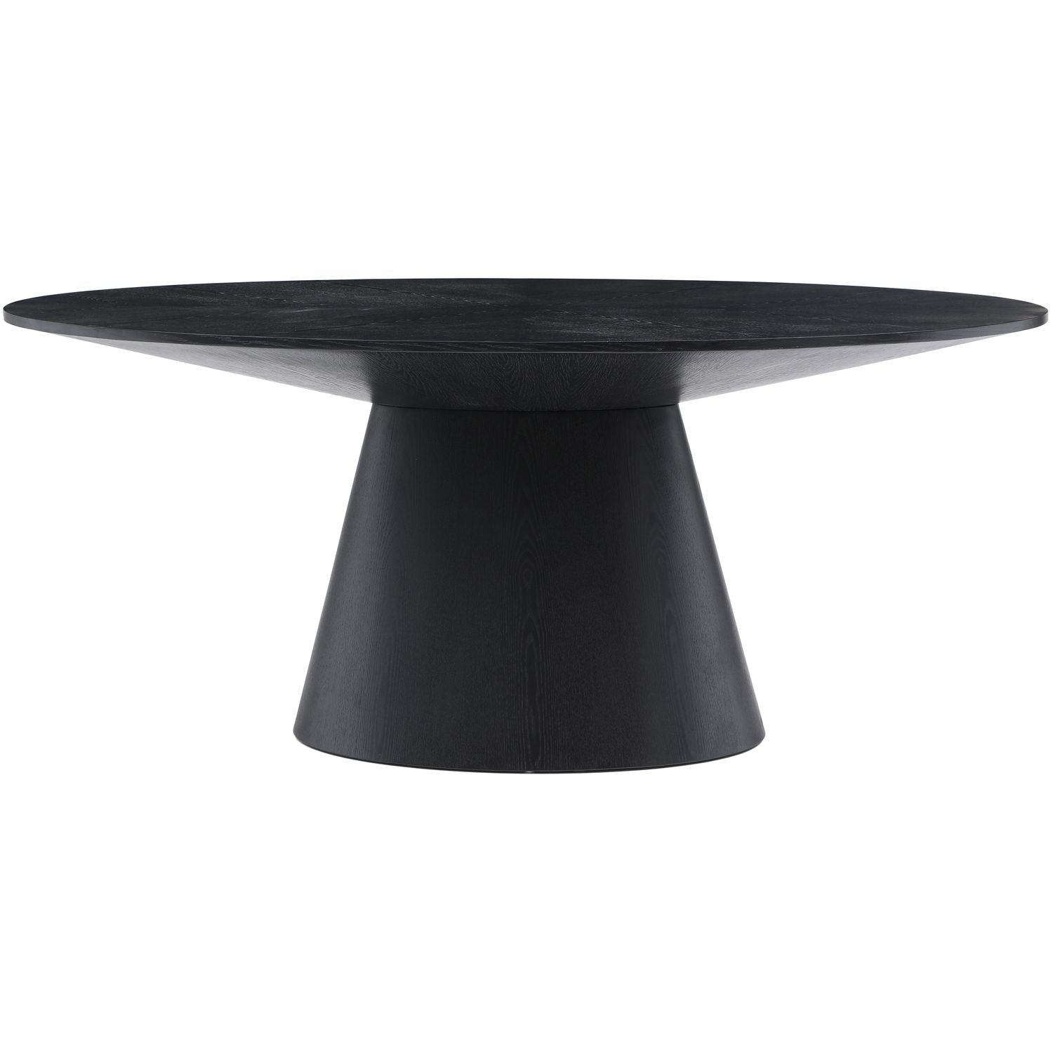 Gavin Oak Veneer Dining Table — Black