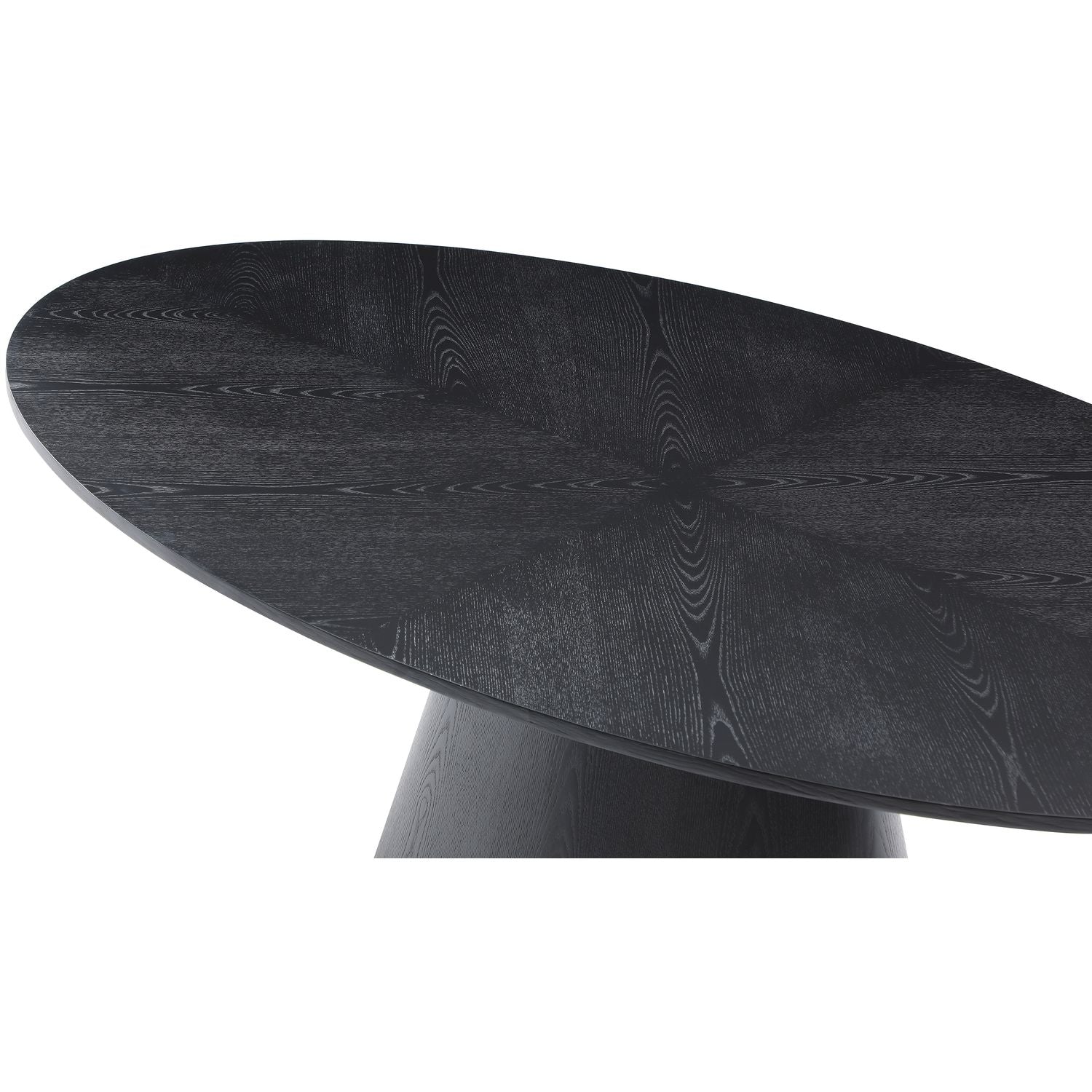 Gavin Oak Veneer Dining Table — Black