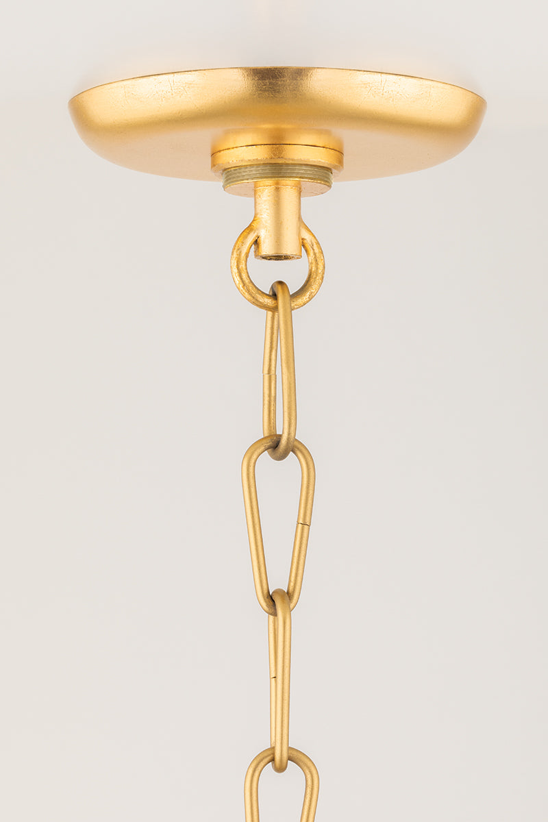 Peony 4 Light Medium Pendant-Corbett Lighting-CORBETT-330-24-GL-PendantsGold Leaf-3-France and Son