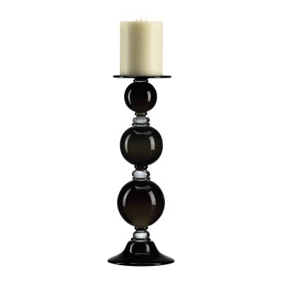 Medium Black Globe Candleholder-Cyan Design-CYAN-02180-Decor-1-France and Son