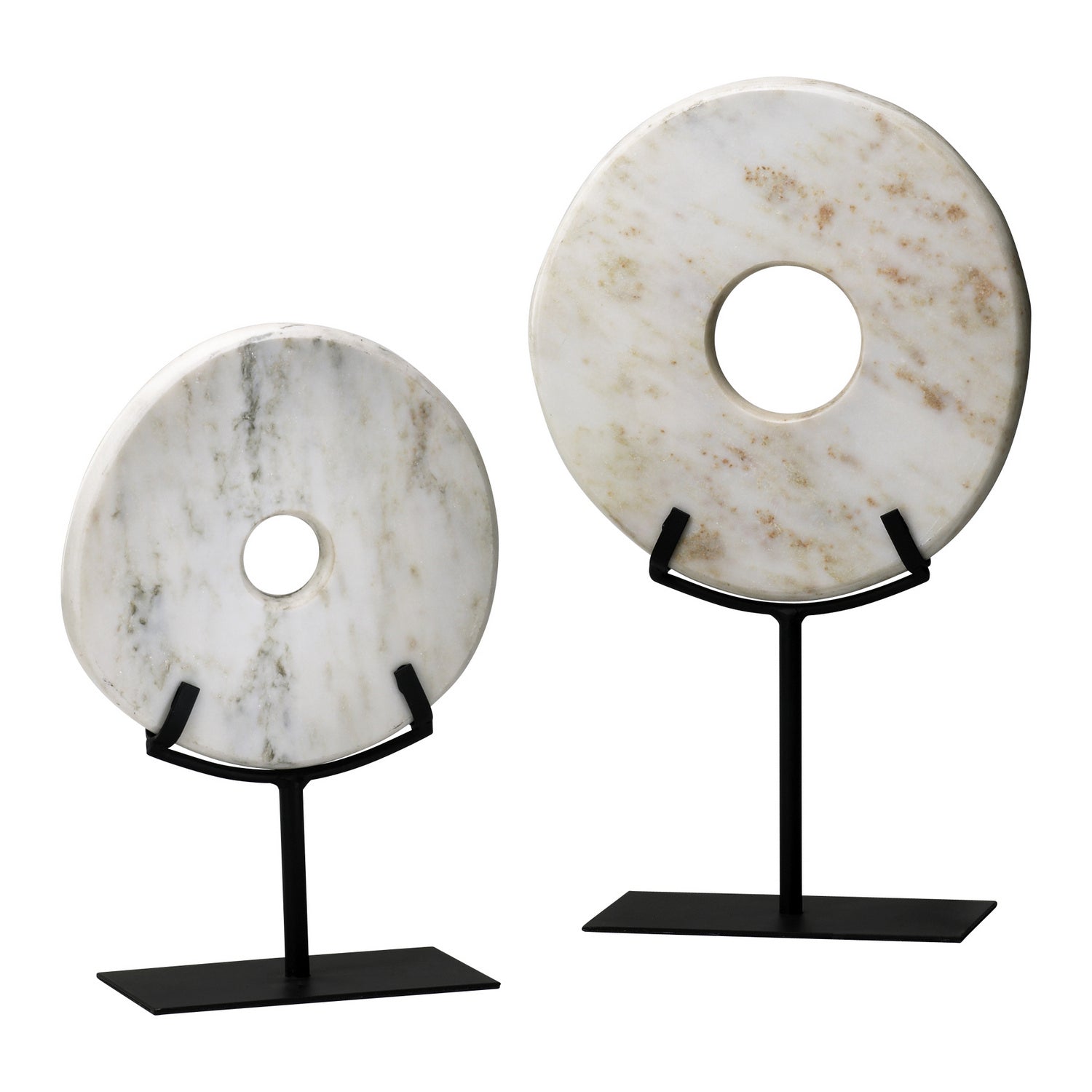 Lg. White Disk On Stand-Cyan Design-CYAN-02309-Decor-1-France and Son