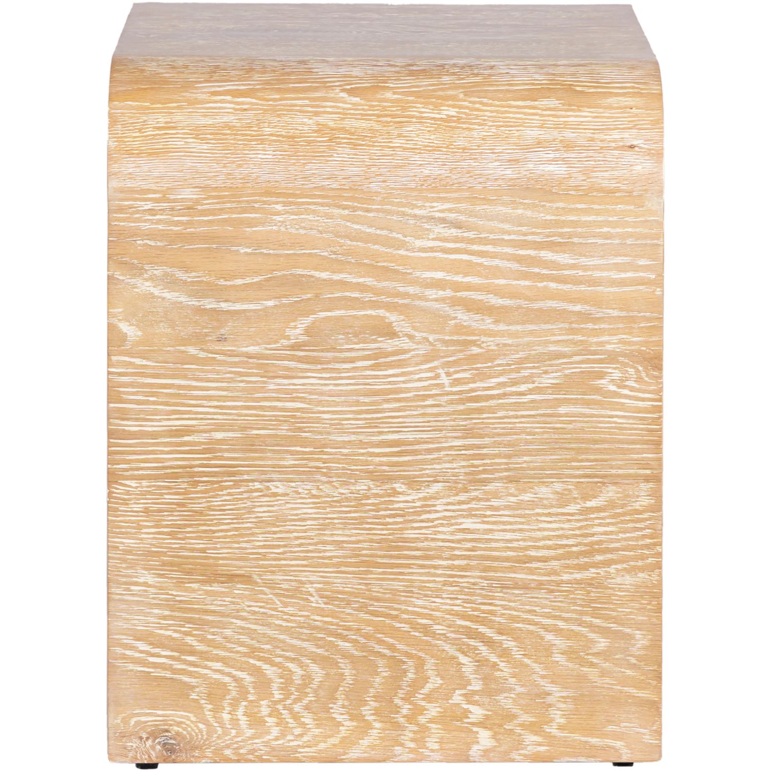 Cresthill Oak Wood Nightstand — White