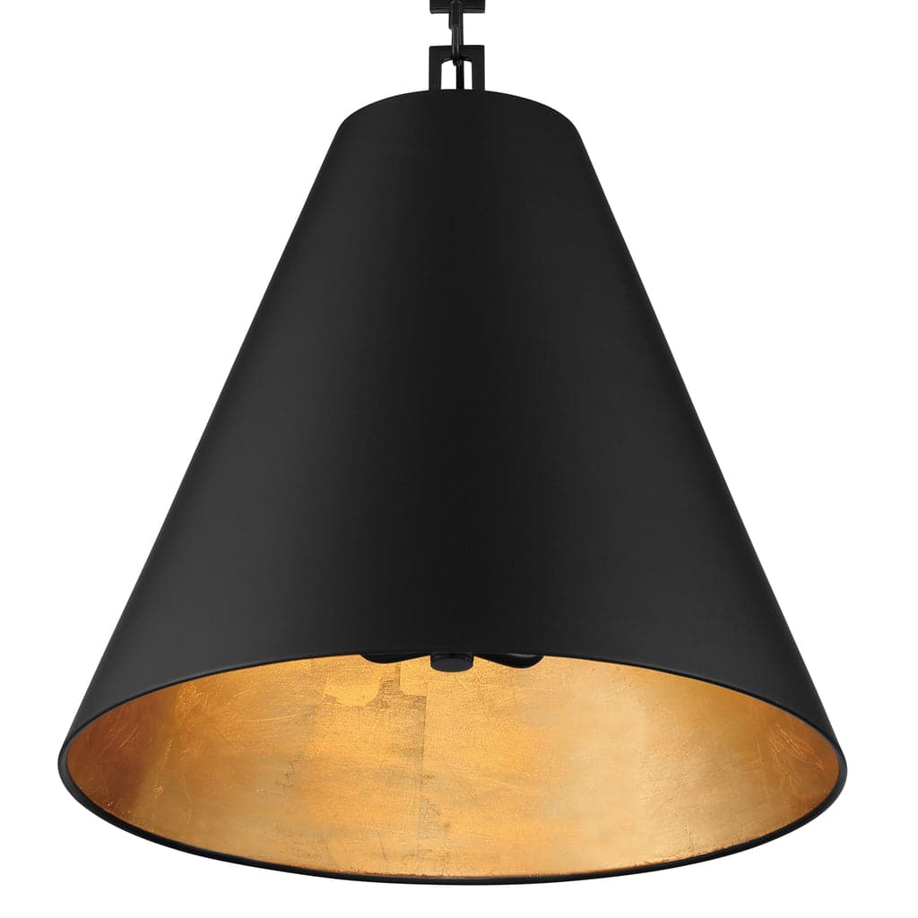 Brian Patrick Flynn For Crystorama Alston 3 Light Chandelier-Crystorama Lighting Company-CRYSTO-8687-MK-GA-ChandeliersBlack - Gold-7-France and Son