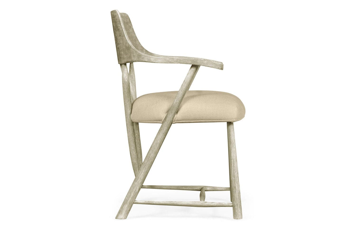 Traditional Grey Oak Captains Chair-Jonathan Charles-JCHARLES-492783-GYO-F001-Dining Chairs-3-France and Son