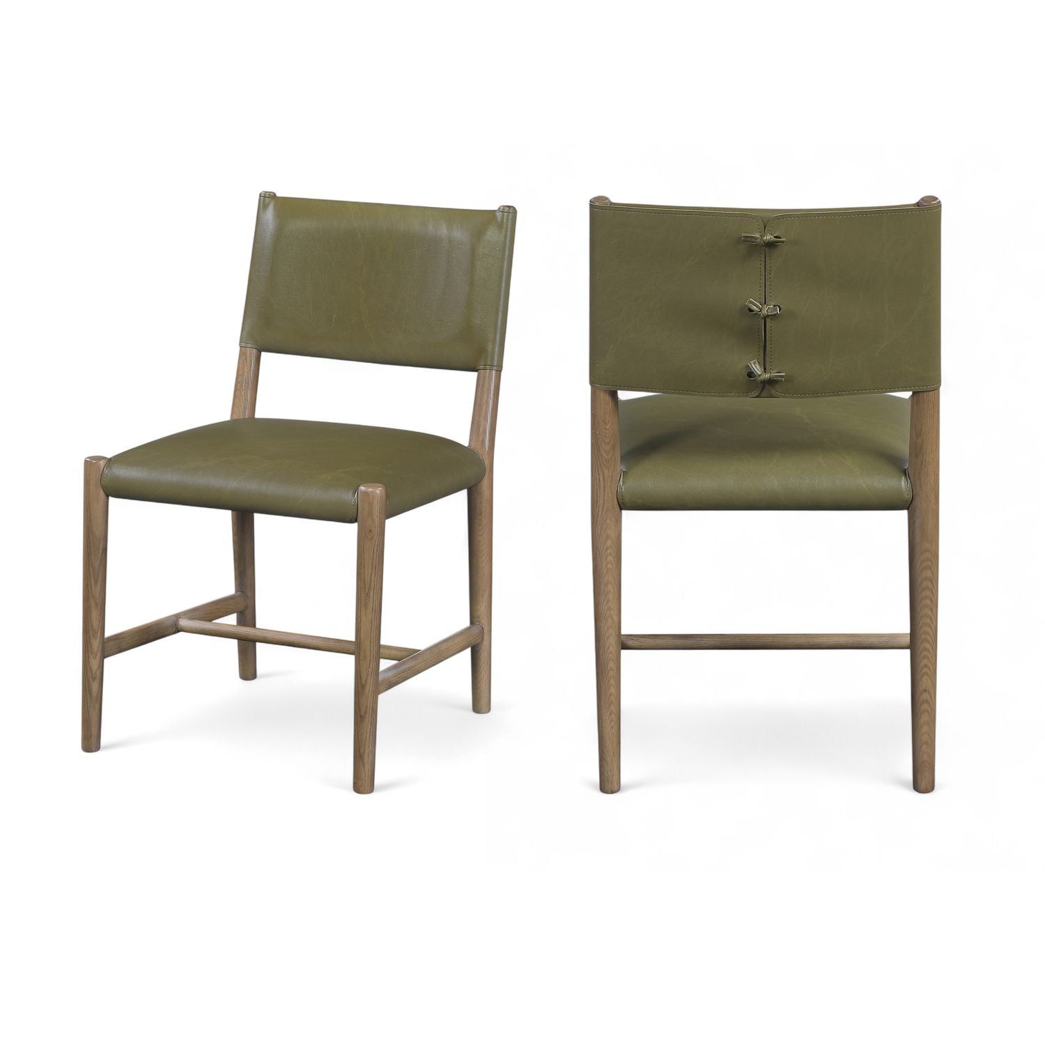 Andie Olive Vegan Leather Upholstered Dining Chair