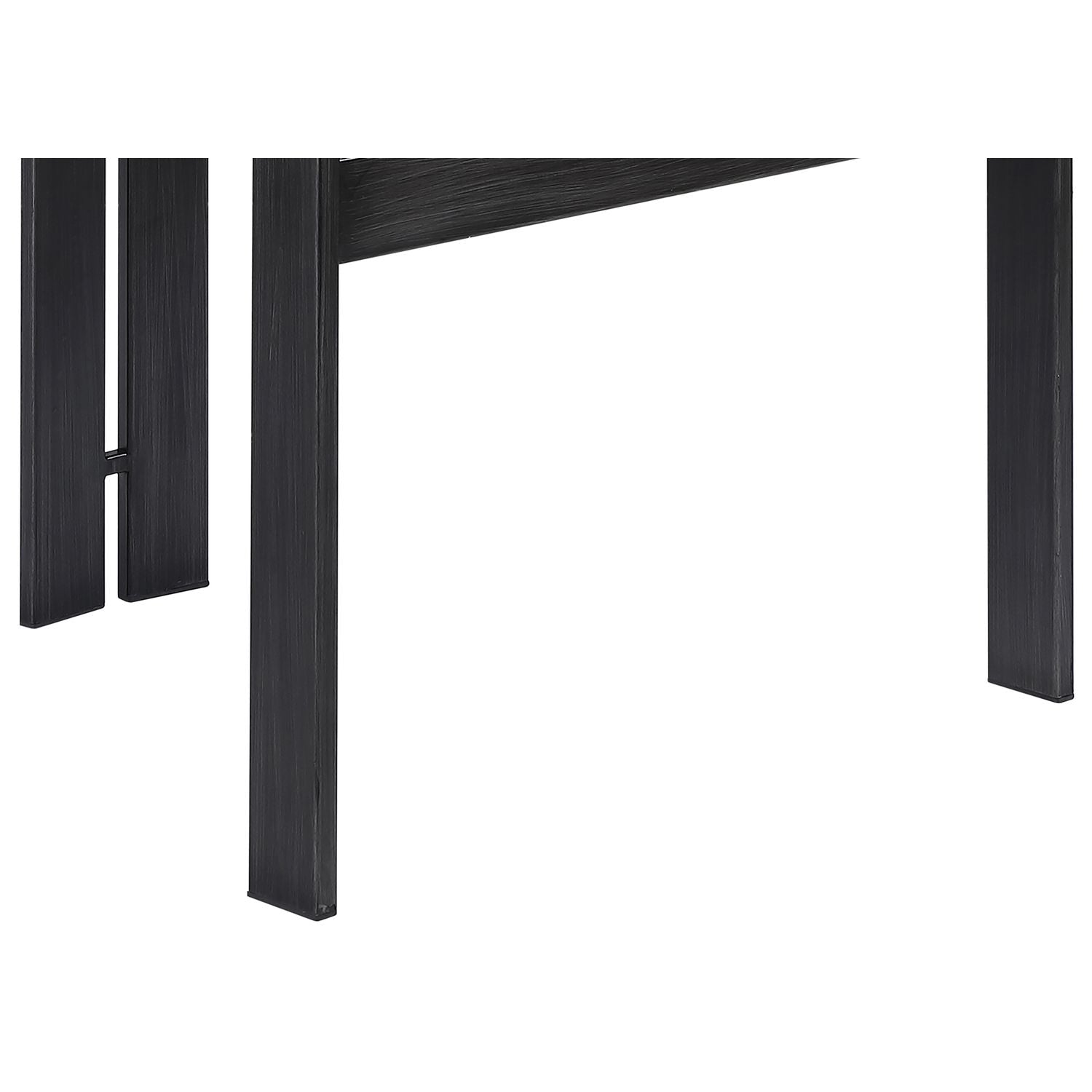 Aurum Vegan Leather Upholstered Dining Chair — Black / Graphite Black