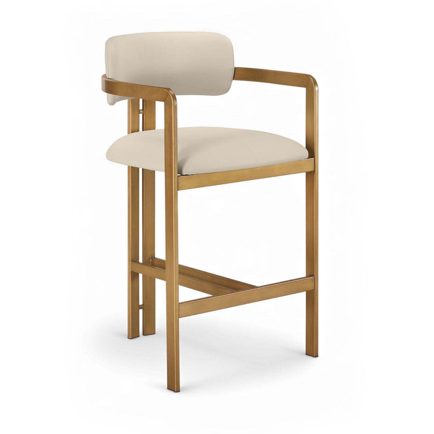 Aurum Vegan Leather Upholstered Counter Stool