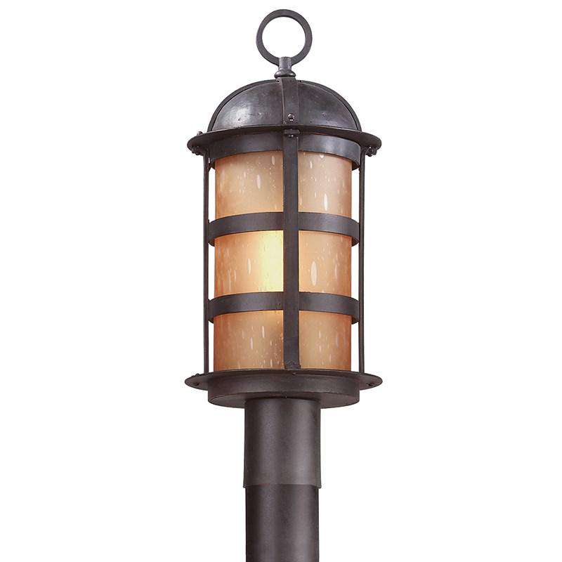 Aspen 1Lt Post Lantern-Troy Lighting-TROY-P9252NB-Outdoor Post Lanterns-1-France and Son