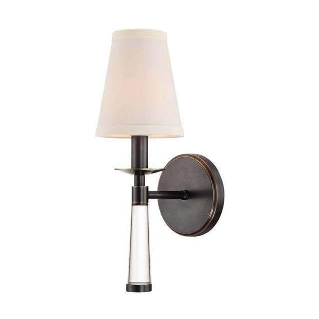 Baxter 1 Light Sconce-Crystorama Lighting Company-CRYSTO-8861-PN-Wall LightingPolished Nickel-1-France and Son