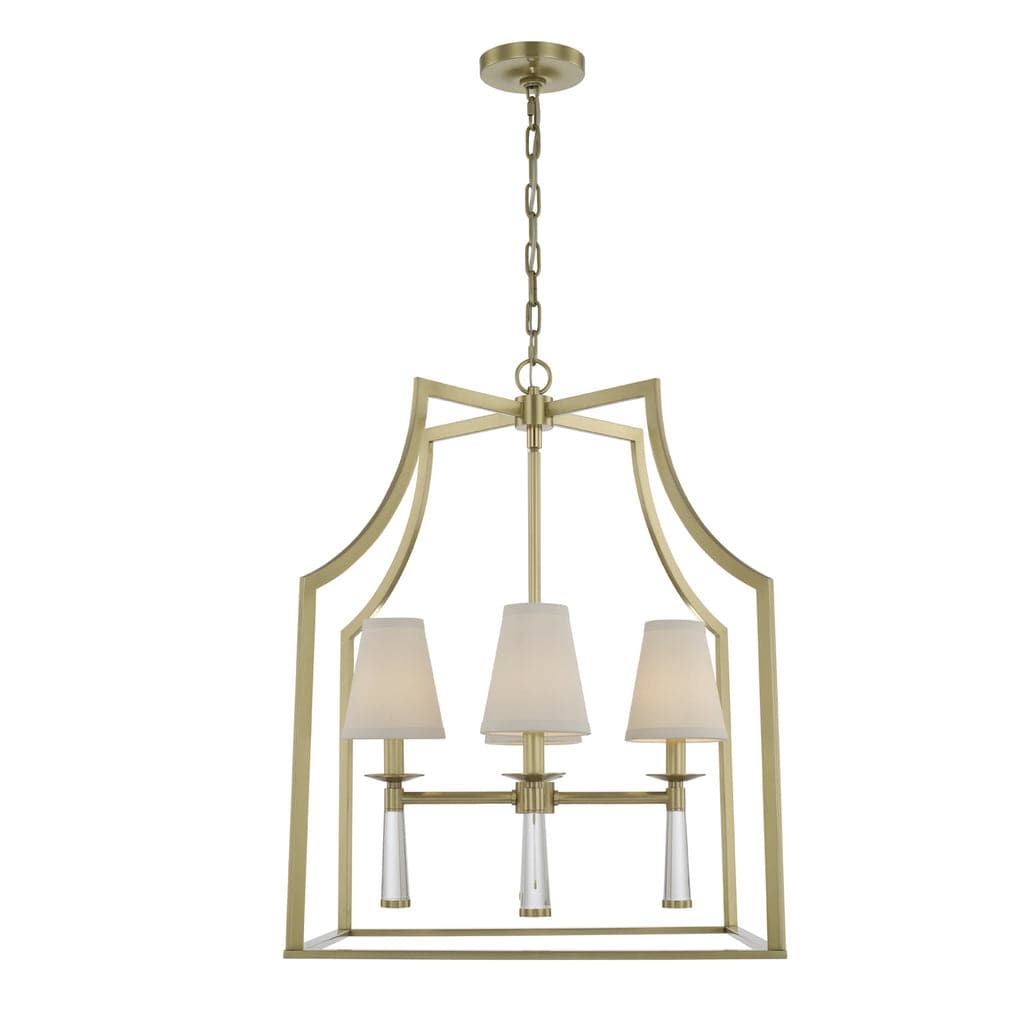 Baxter 4 Light Chandelier-Crystorama Lighting Company-CRYSTO-8864-AG-Chandeliers-2-France and Son