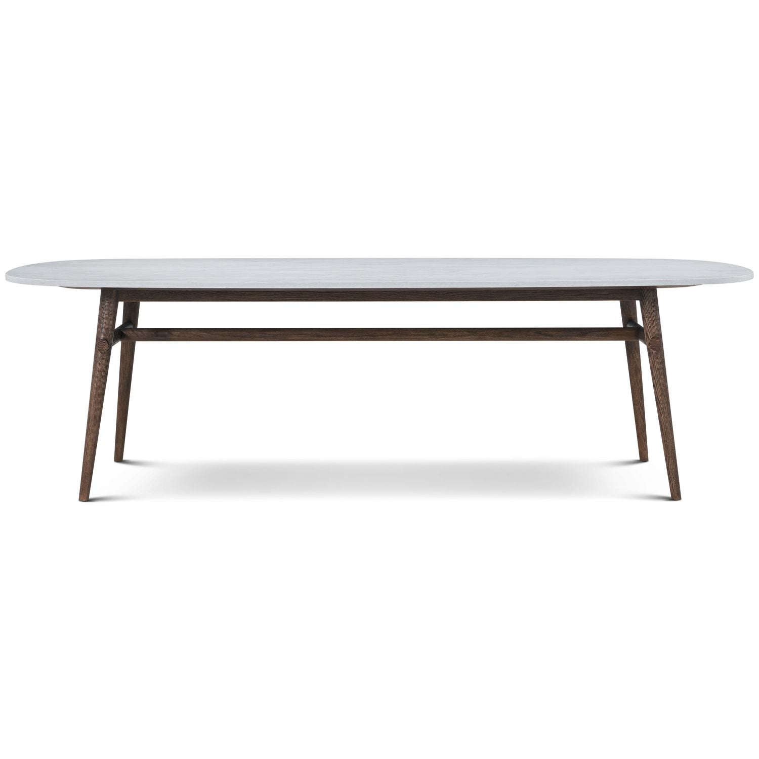 Madrid Quartz Oval Dining Table - Signature / Brown
