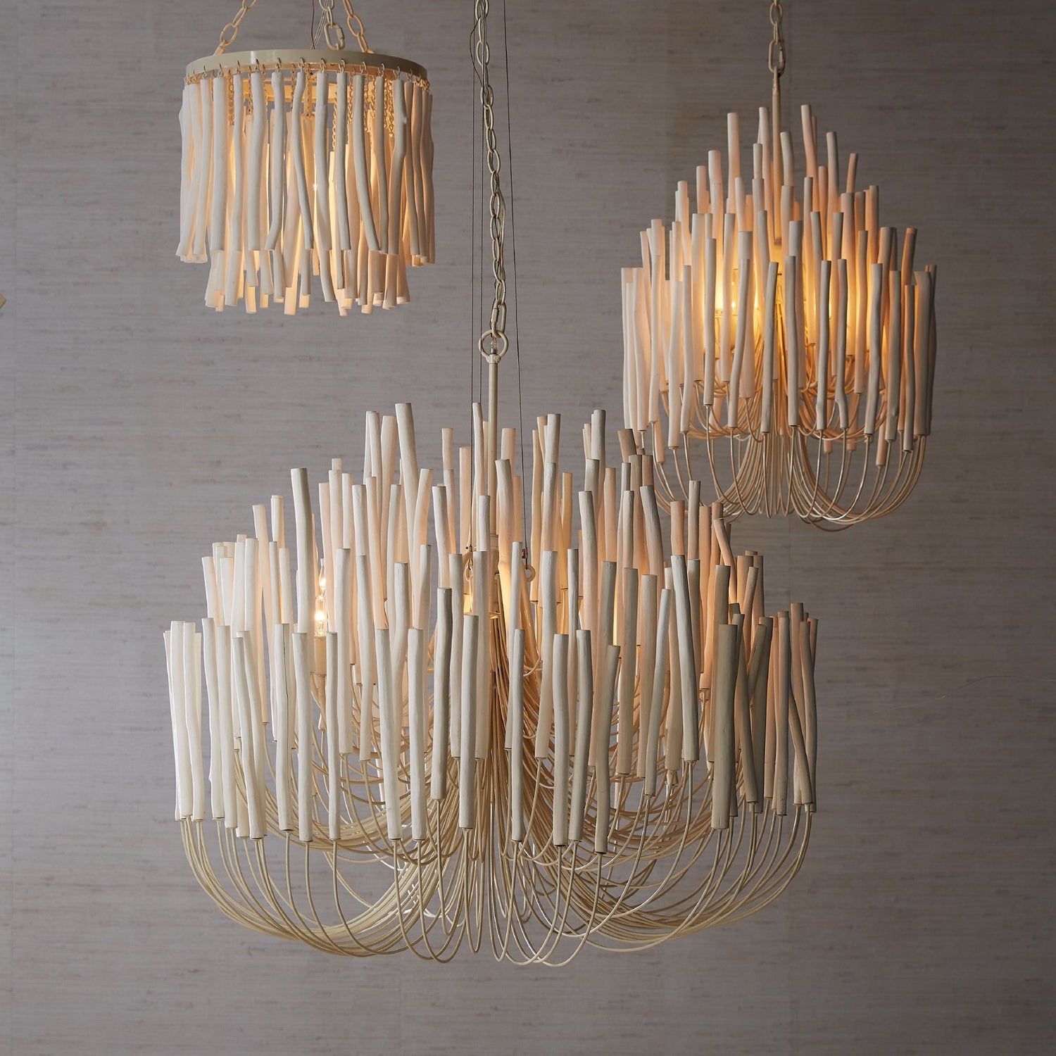 Tilda Chandelier-Arteriors Home-ARTERIORS-89559-ChandeliersWhite-Small-2-France and Son