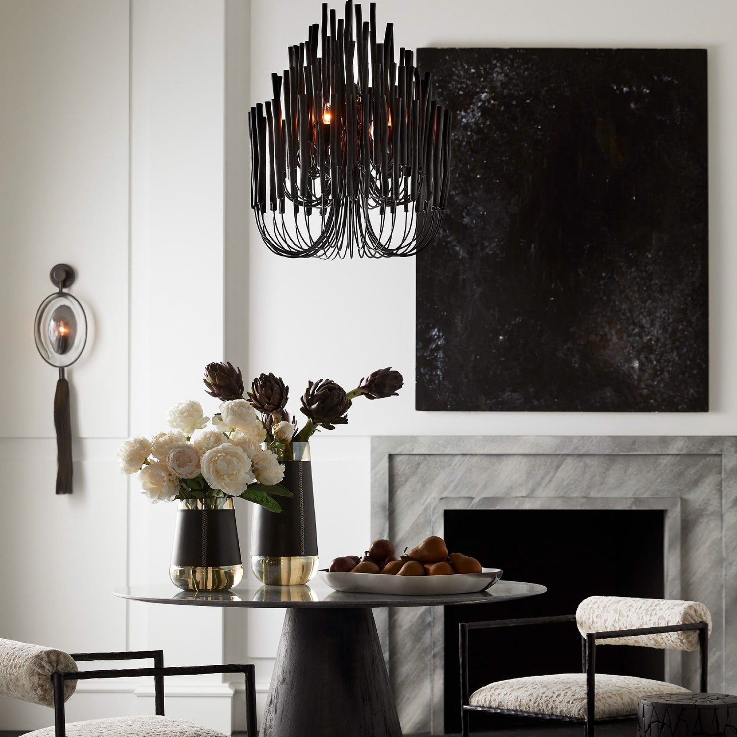 Tilda Chandelier-Arteriors Home-ARTERIORS-89559-ChandeliersWhite-Small-9-France and Son