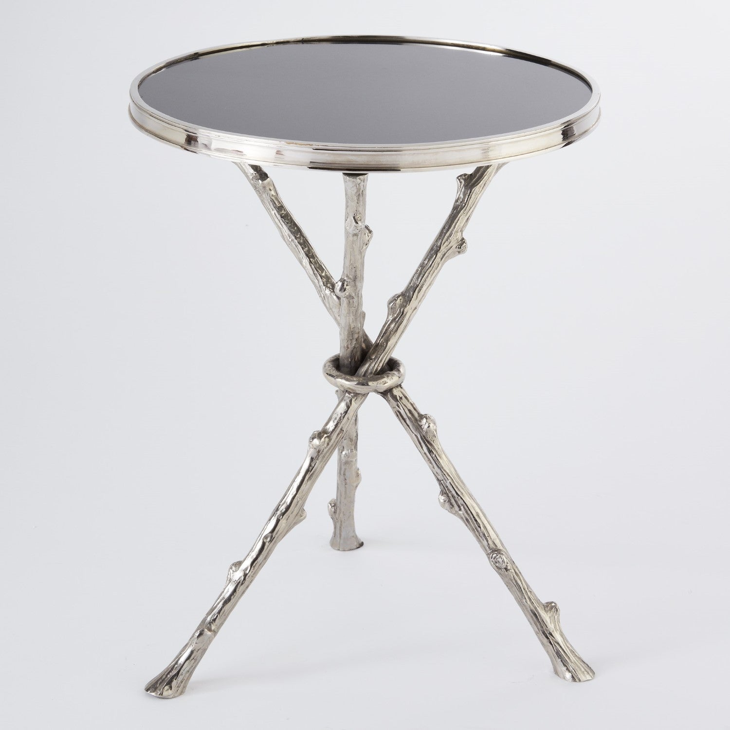 Twig Table - Nickel/Black Granite-Global Views-GVSA-8977-Side Tables-1-France and Son