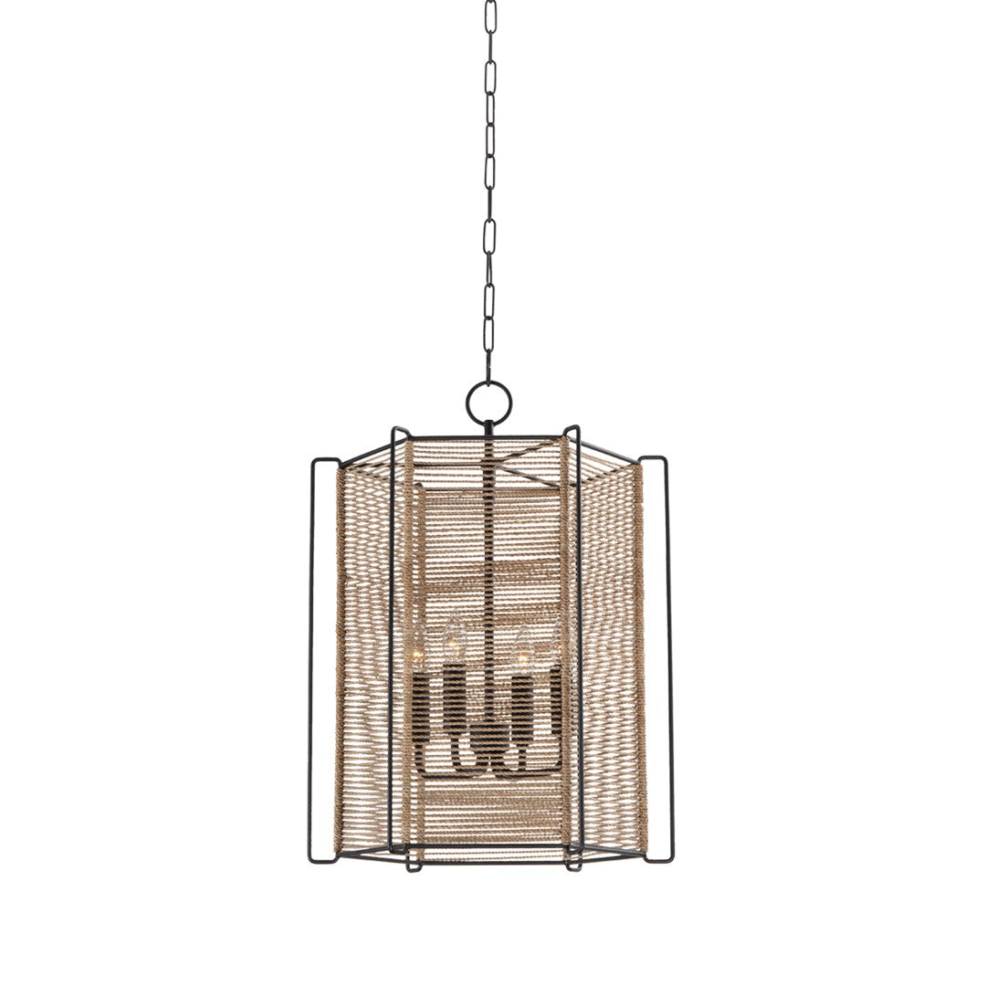 Ramon 4 Light Lantern-Troy Lighting-TROY-F9818-TBK-Pendants-1-France and Son