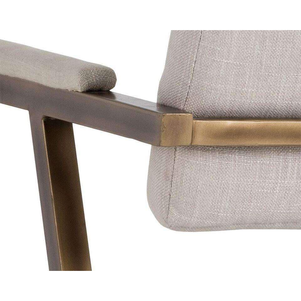 Ventouz Armchair-Sunpan-SUNPAN-102778-Dining ChairsBeige Linen-4-France and Son