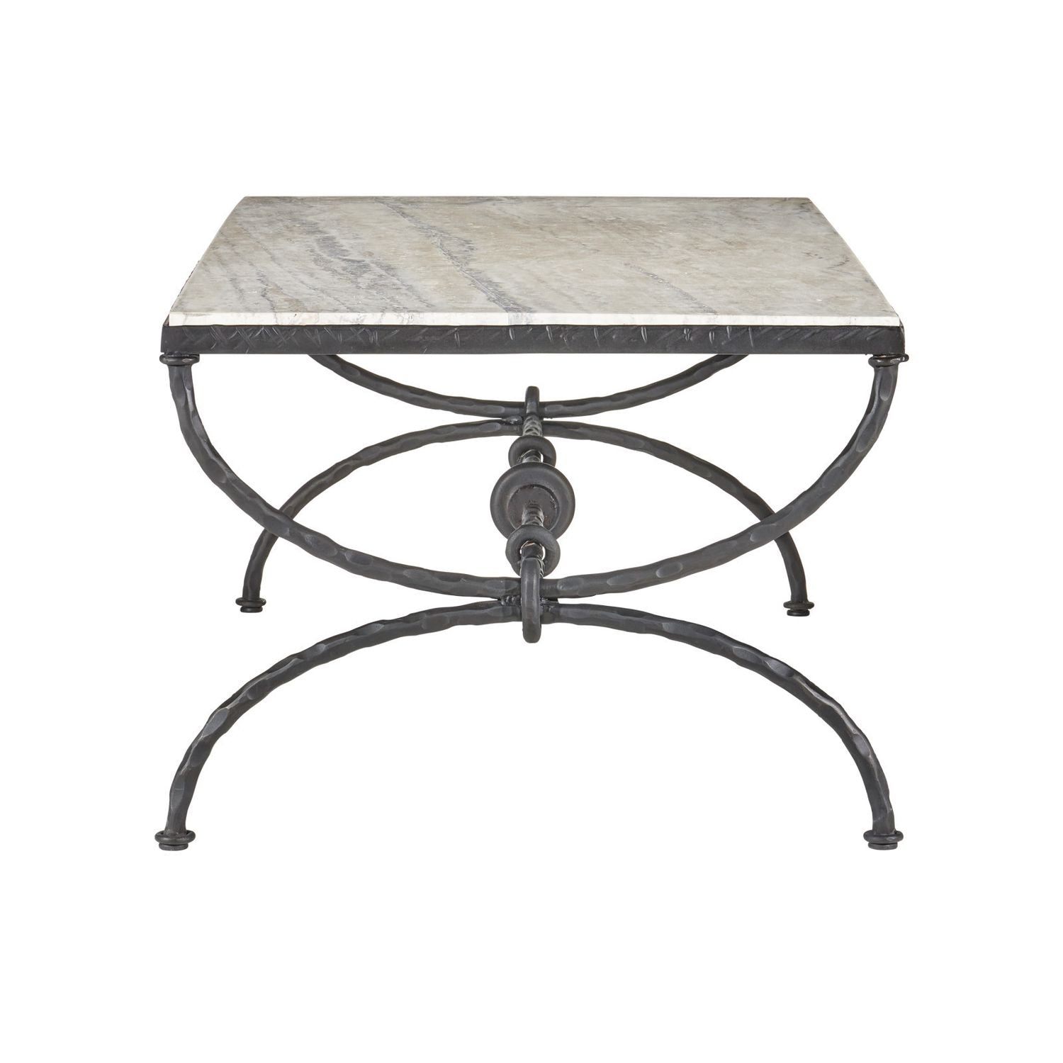 Agora White Travertine Cocktail Table