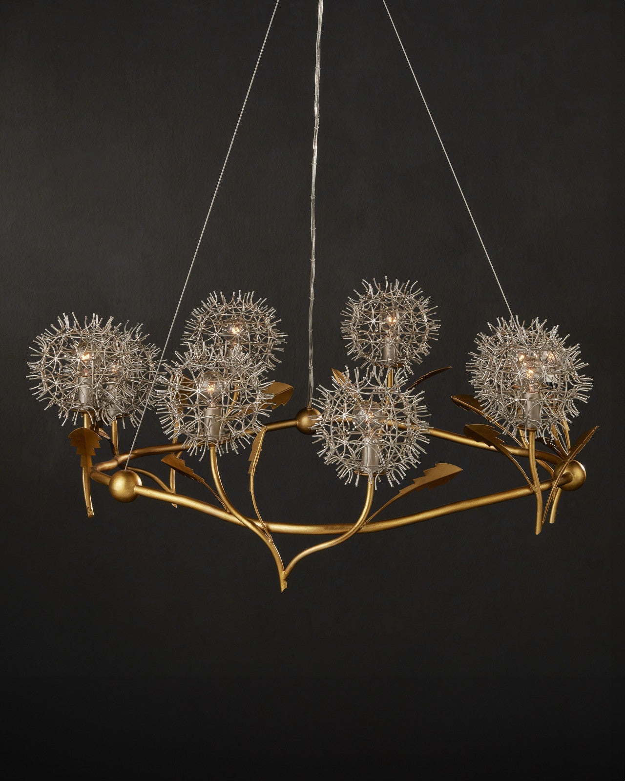 Dandelion Silver & Gold Chandelier