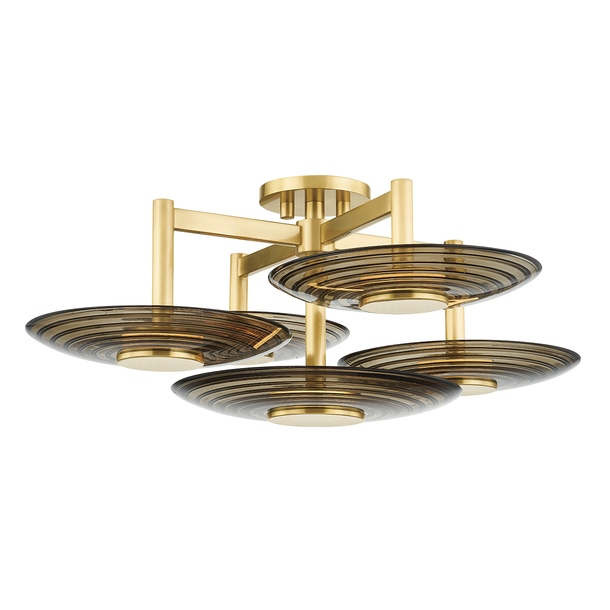 Griston 5 Light Semi Flush-Hudson Valley-HVL-PI1892605-AGB-Flush Mounts-1-France and Son