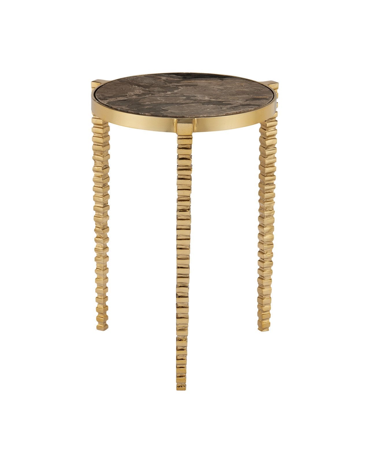 Corrado Cappuccino Marble Accent Table