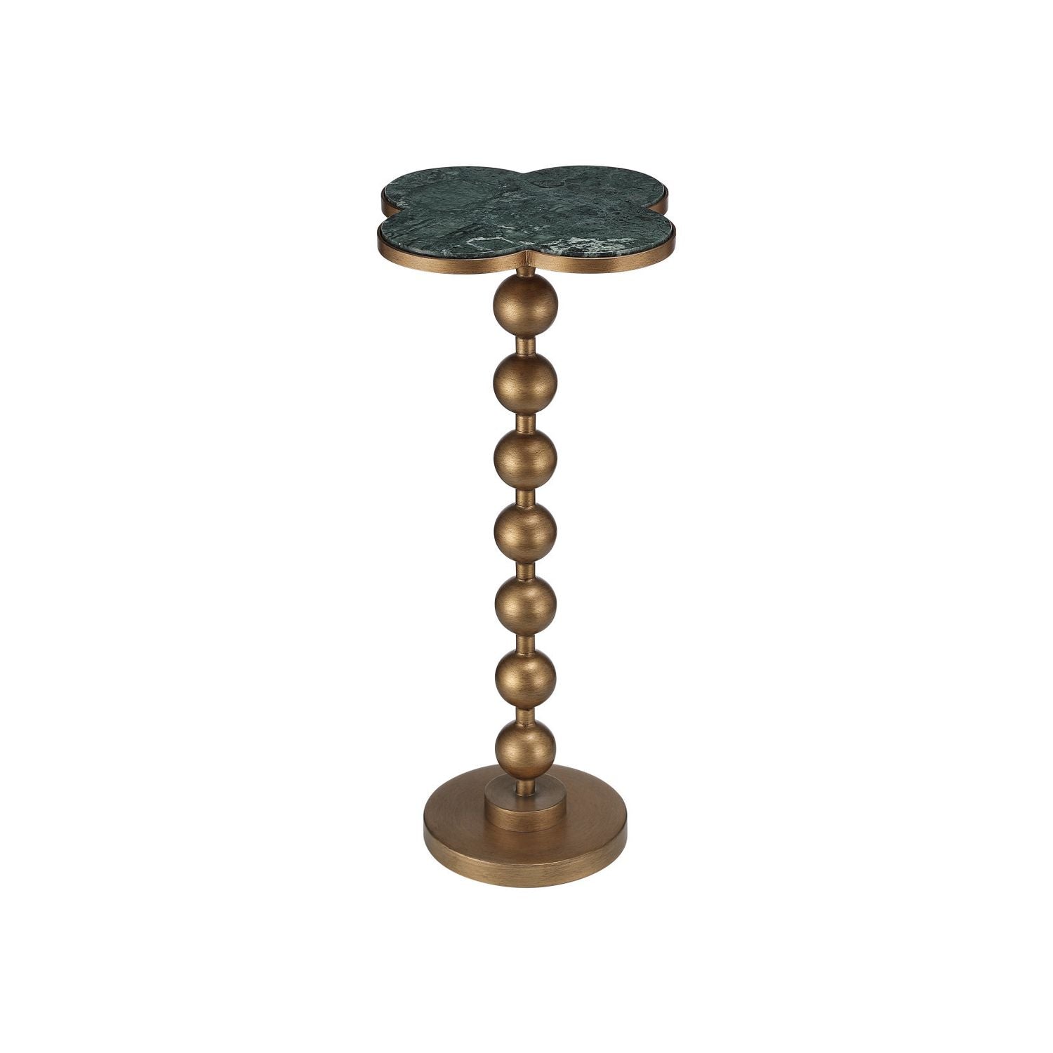 Side Tables Quatrefoil Green Accent Table