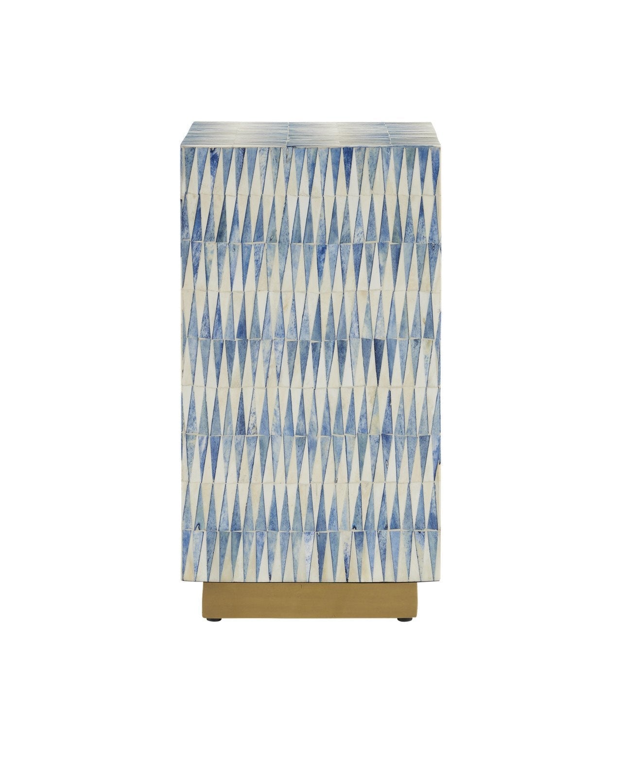 Nadene Blue & White Accent Table