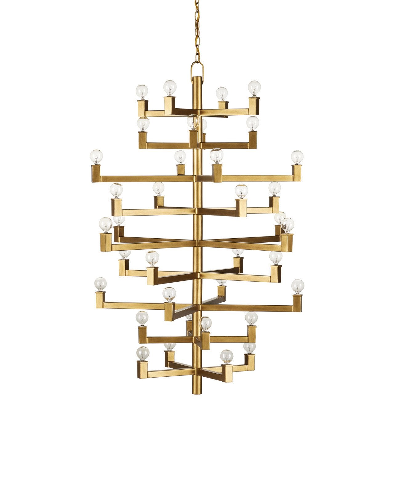 Andre Large Brass Chandelier