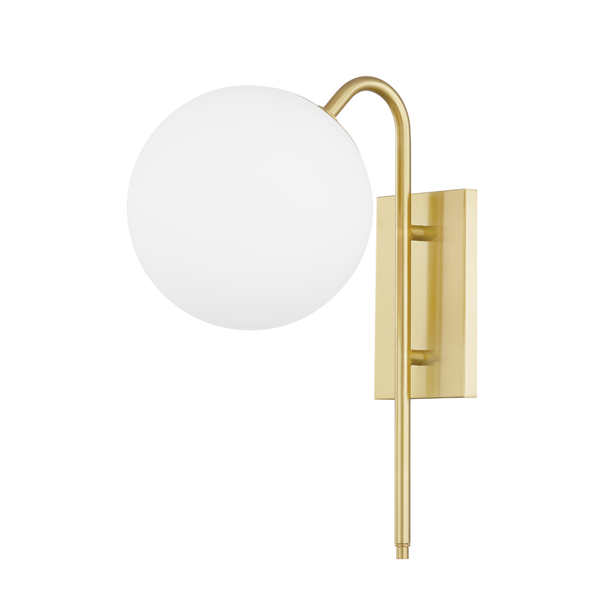 Ingrid 1 Light Wall Sconce-Mitzi-HVL-H504101-AGB-Outdoor Wall SconcesAged Brass-1-France and Son