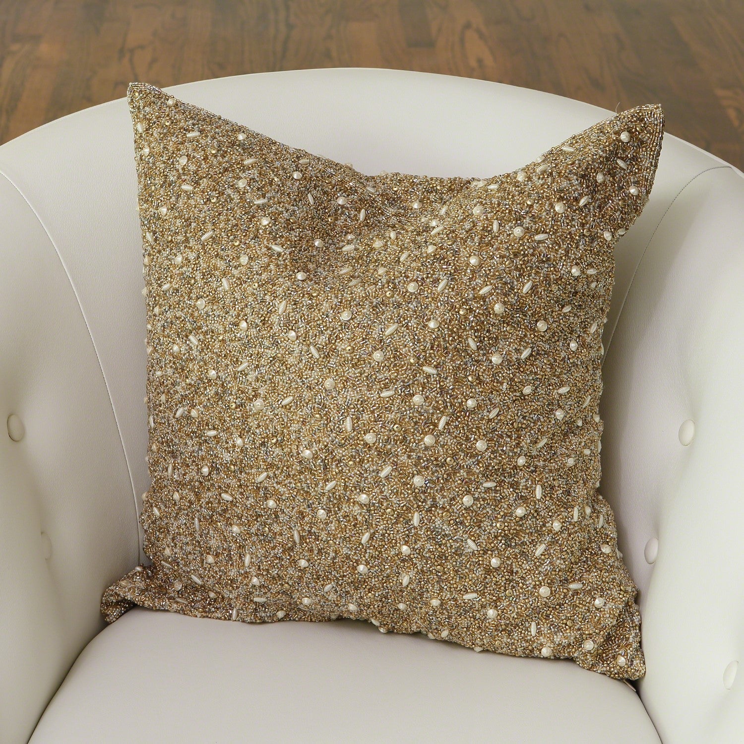 Golden Beaded Pillow-Global Views-GVSA-9.92578-Pillows-2-France and Son