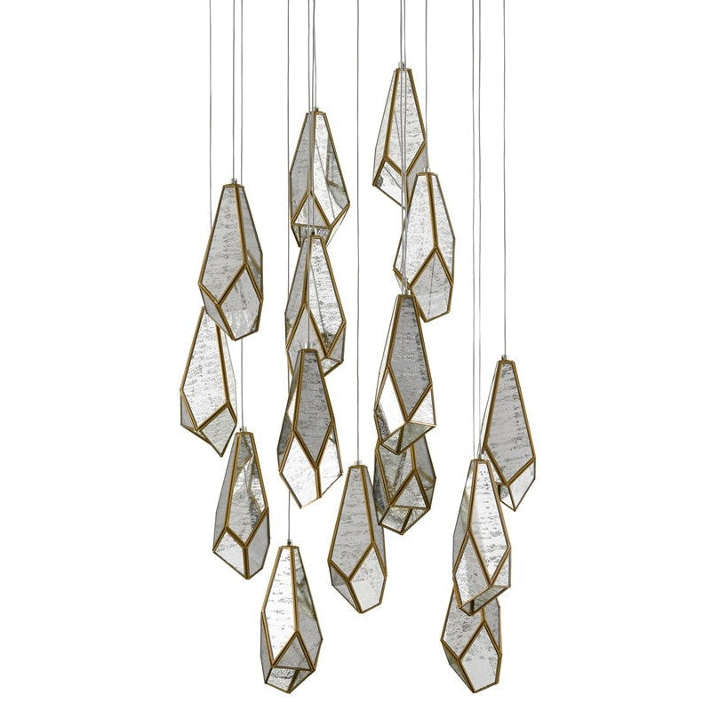 Glace Round 15 - Light Multi - Drop Pendant-Currey-CURY-9000-0705-Pendants-2-France and Son