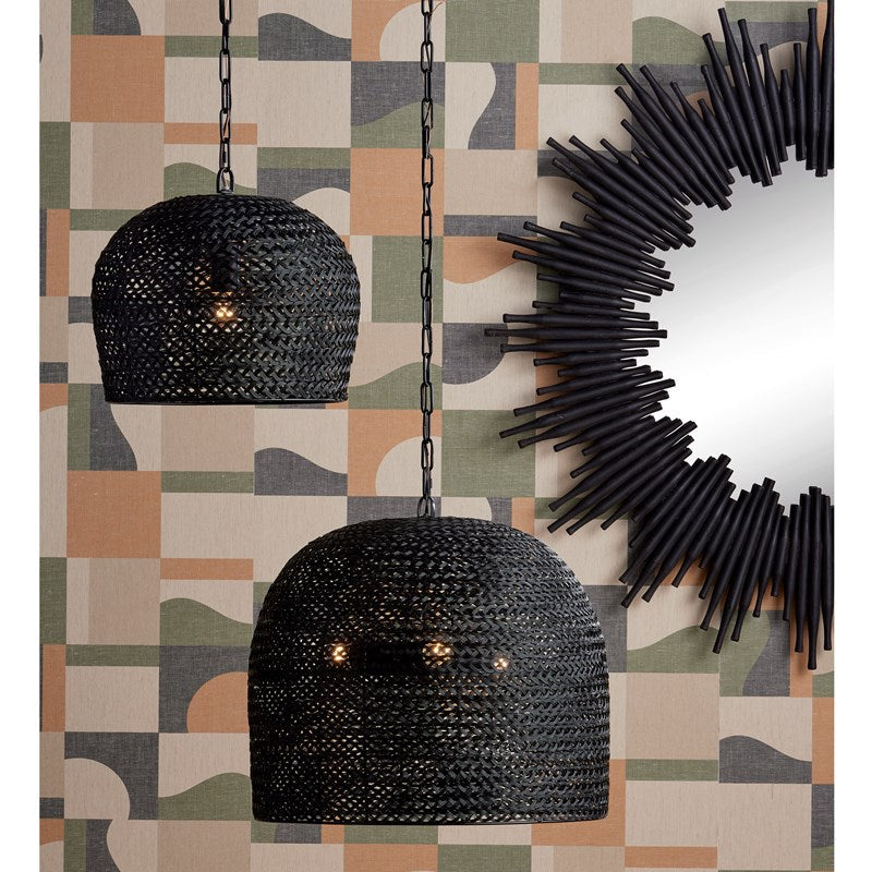Piero Black Small Pendant-Currey-CURY-9000-0960-Pendants-2-France and Son