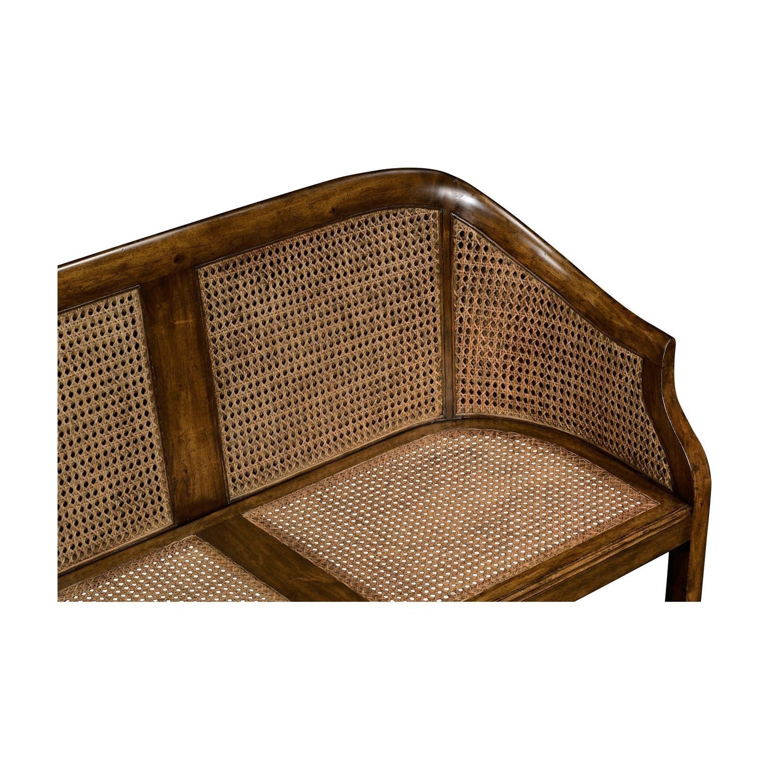 Walnut 2-Seater Salon Settee Cane Back-Jonathan Charles-JCHARLES-492247-WAL-F400-SofasShambala-5-France and Son