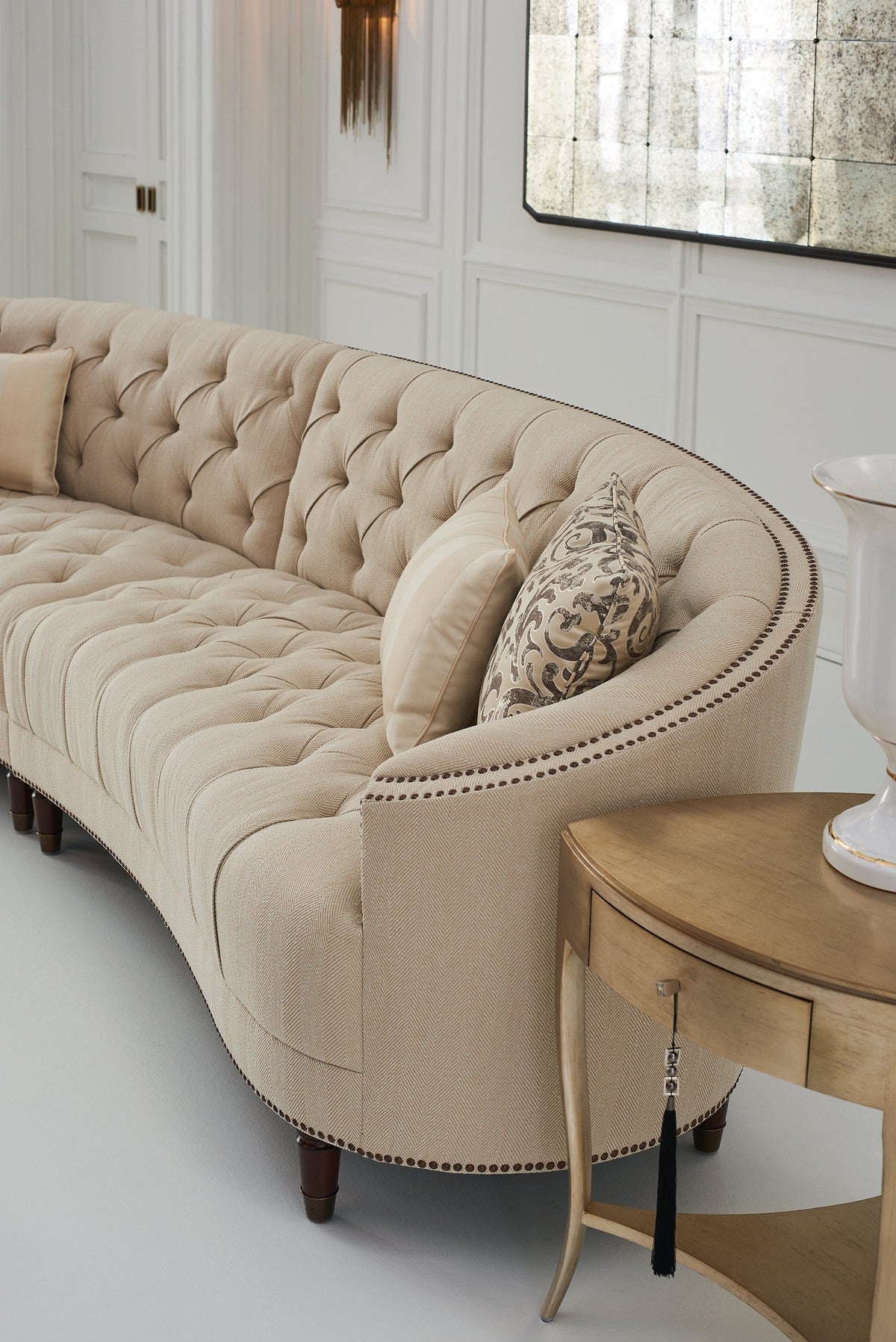 Raf Sofa  - Brown, Beige