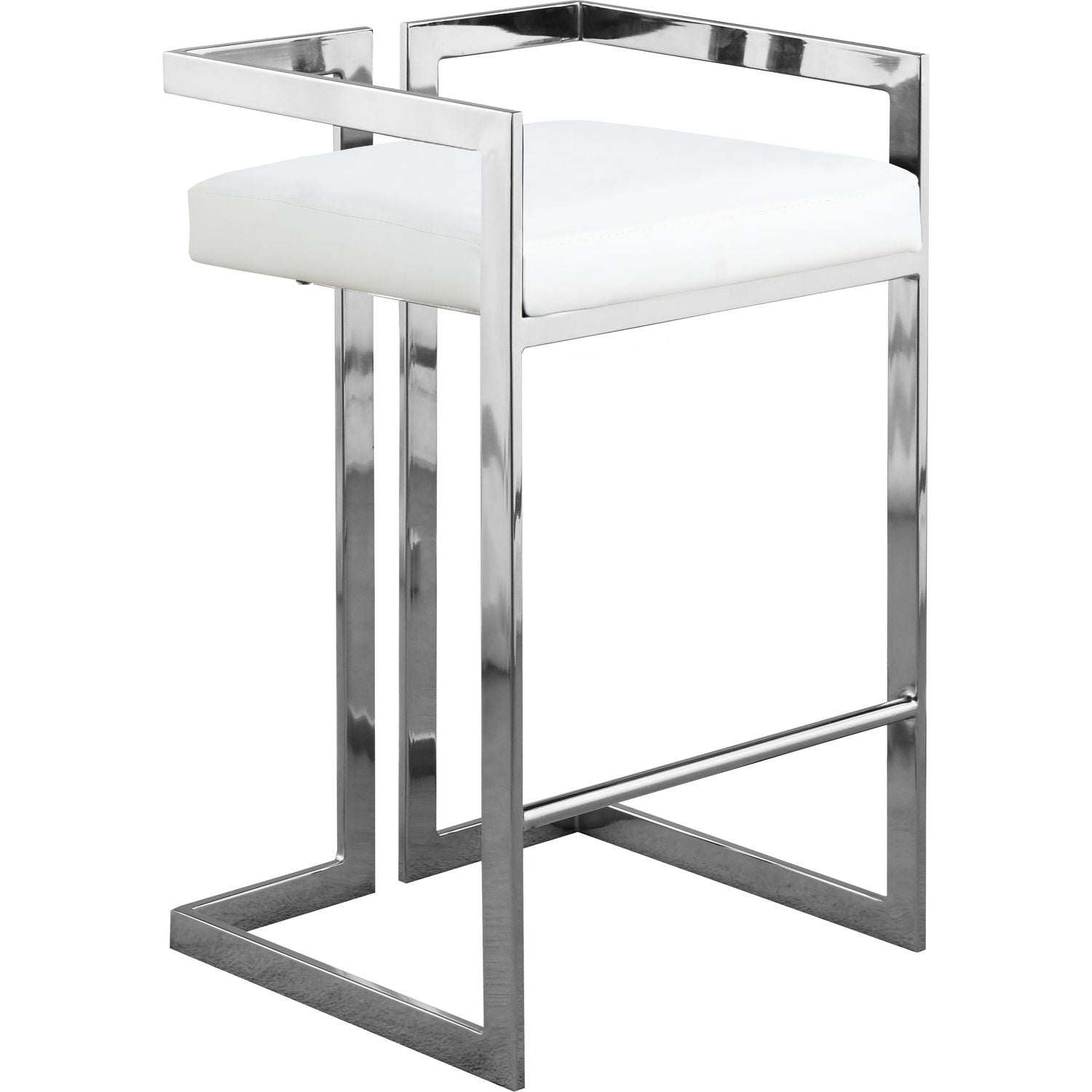 Ezra Vegan Leather Upholstered Counter Stool