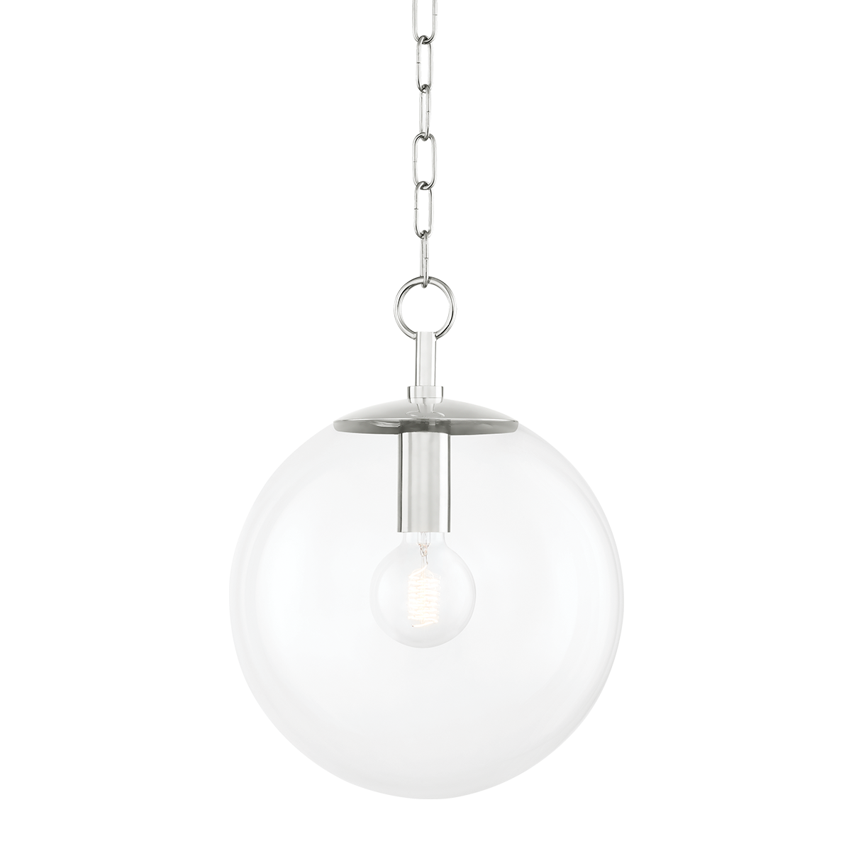 Juliana 1 Light Pendant-Mitzi-HVL-H609701S-PN-PendantsPolished Nickel-3-France and Son