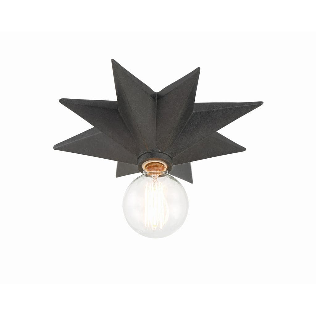 Astro 1 Light Wall Mount-Crystorama Lighting Company-CRYSTO-9230-BK-Flush Mounts-2-France and Son