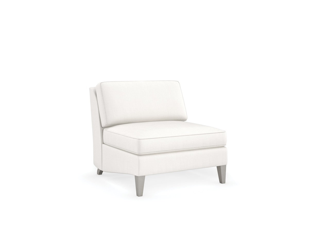 Victoria Armless Chair  - White