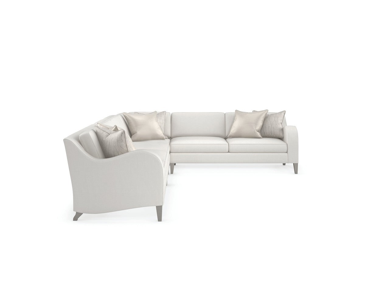 Victoria Raf Loveseat  - White