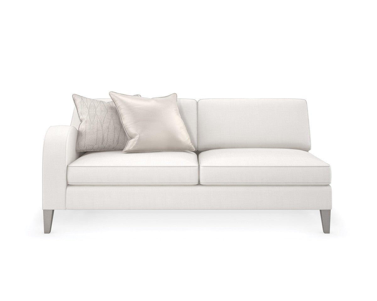 Victoria Laf Loveseat  - White