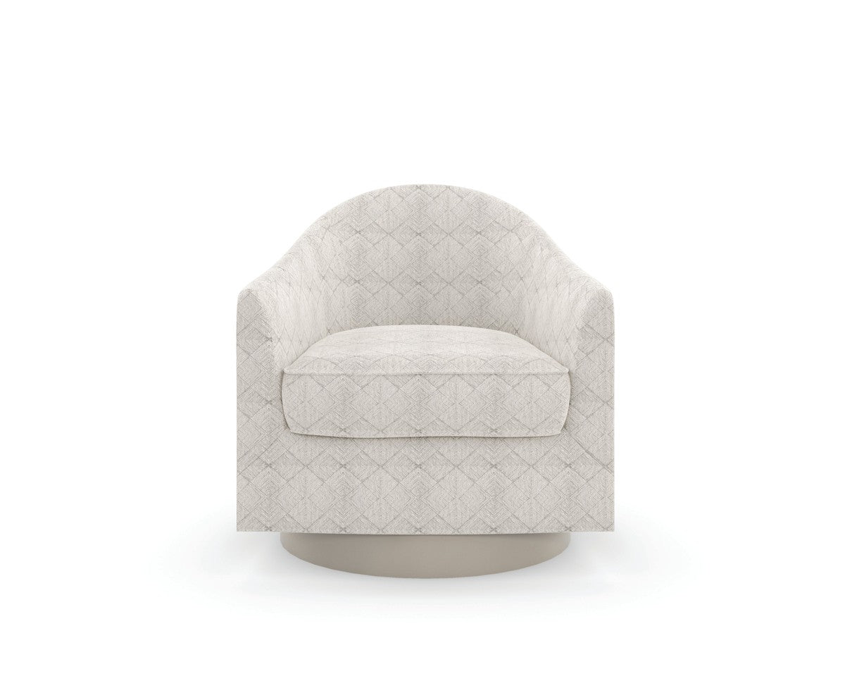 Victoria Swivel Chair  - Silver