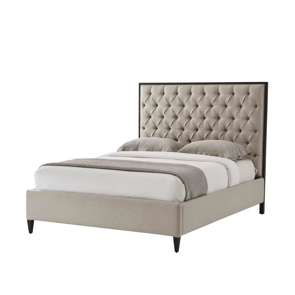 Talbot Upholstered US Queen Bed-Theodore Alexander-THEO-TAS82010.1BFX-Beds-1-France and Son