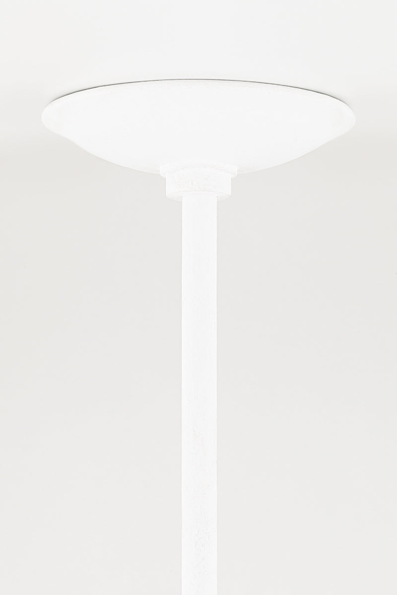 Fabius 6 Light Small Pendant White Plaster-Hudson Valley-HVL-1424-WP-Pendants-3-France and Son